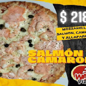 salmón y camarón